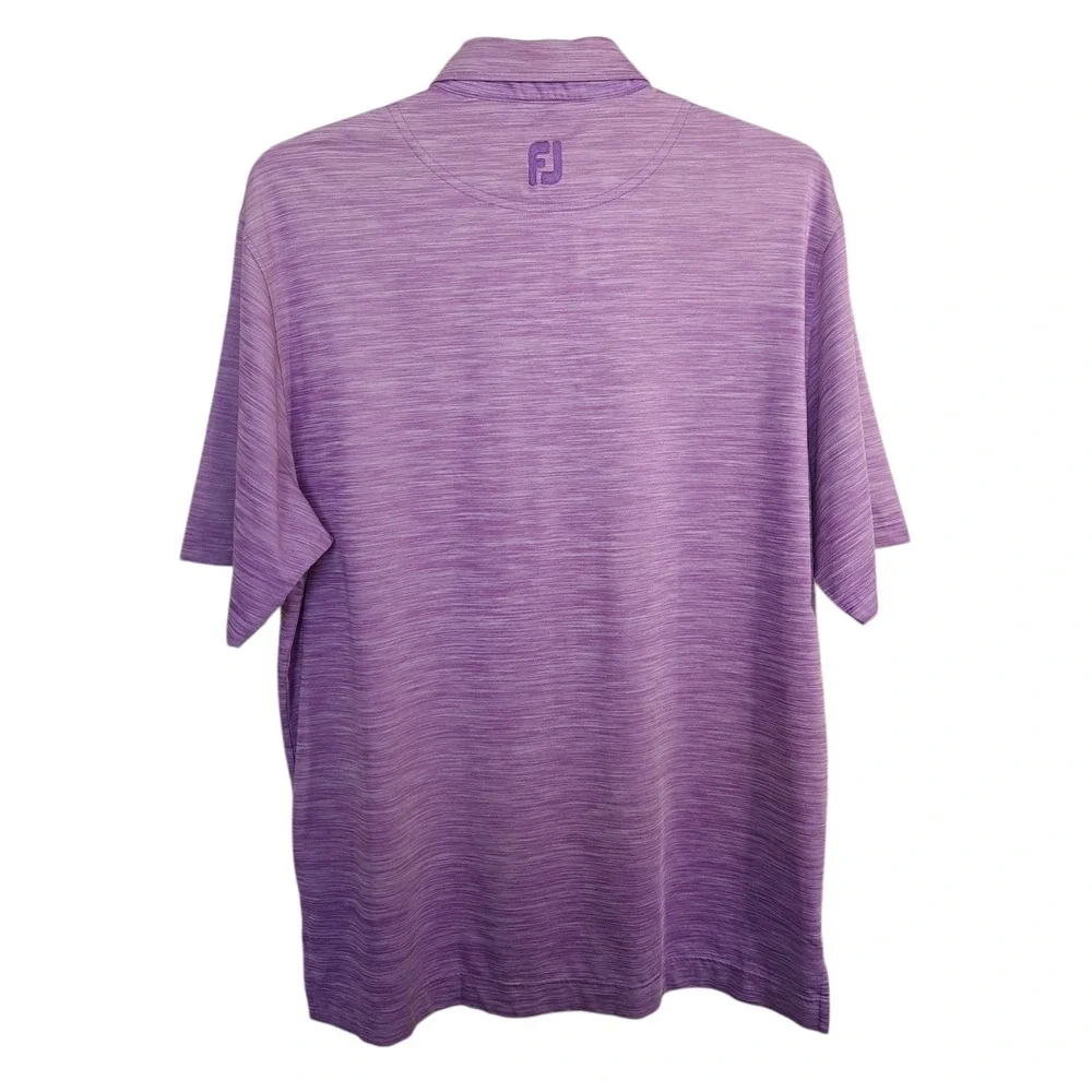 FootJoy Men's Polo Collared Shirt Size L Purple Short Sleeve Golf Casual‎ Summer